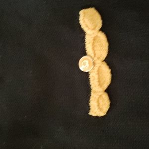 Navy blue and gold St. John sweater.